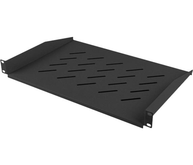Lanberg Półka do szaf 19" 1U (czarna) - 1055059 - zdjęcie 3